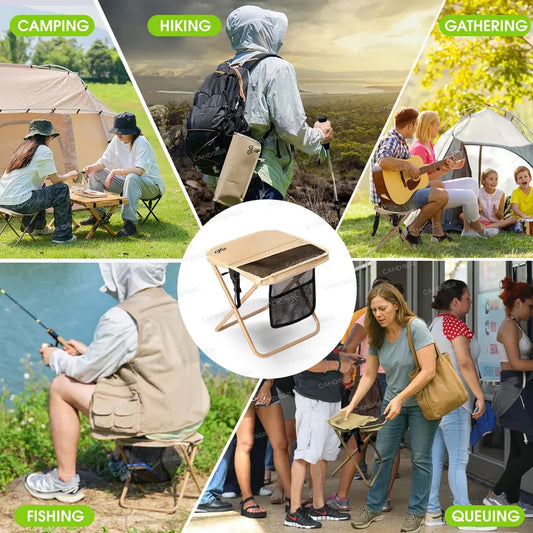 GoSit™ Portable Folding Stool - Instant Seat for Camping, Fishing & Queues