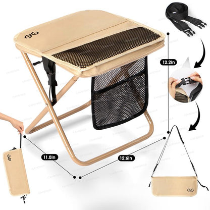GoSit™ Portable Folding Stool - Instant Seat for Camping, Fishing & Queues