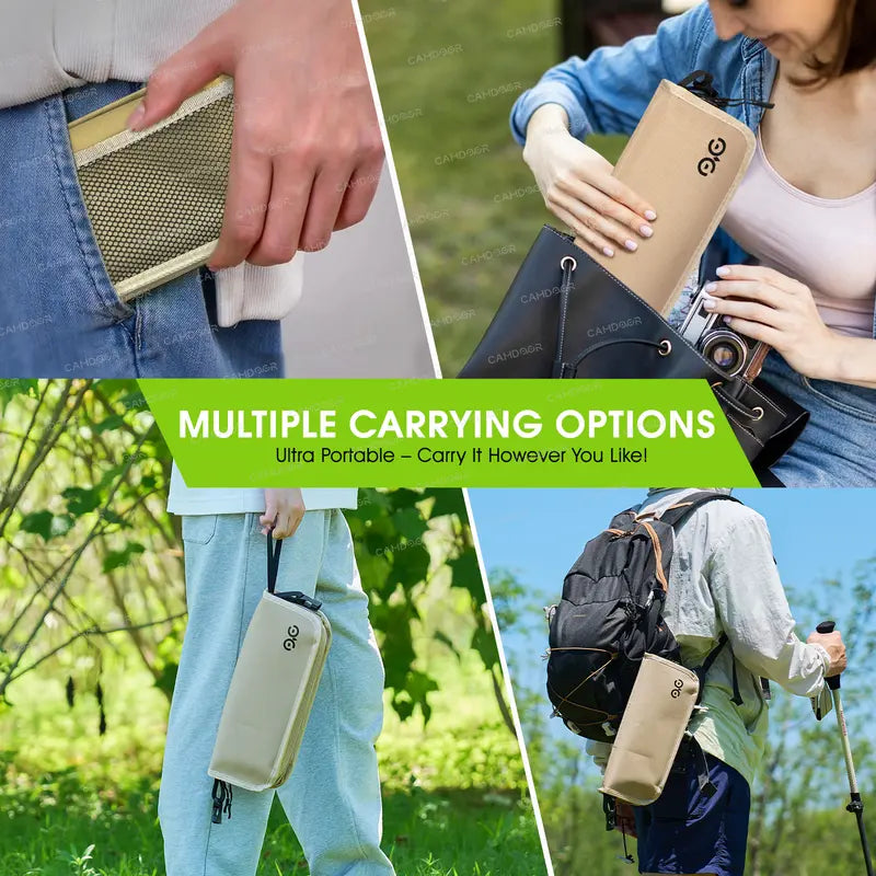 GoSit™ Portable Folding Stool - Instant Seat for Camping, Fishing & Queues